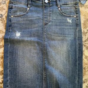 Liverpool Distressed Dark Blue Women's Jeans